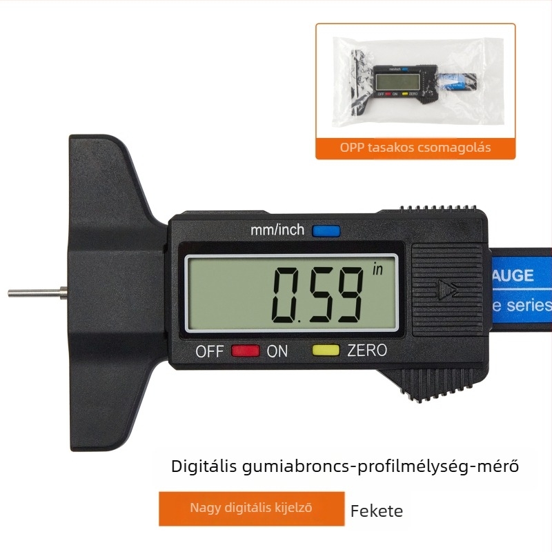 Digitális futófelület mélységmérő elektronikus kijelzővel, magas pontosságú, 0-25 mm