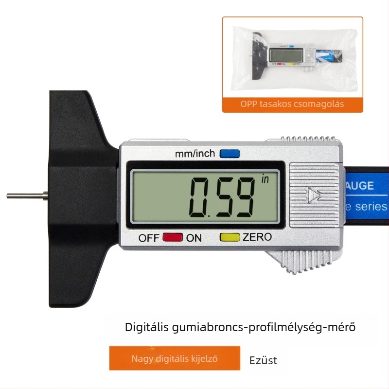 Digitális futófelület mélységmérő elektronikus kijelzővel, magas pontosságú, 0-25 mm