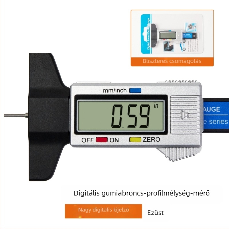 Digitális futófelület mélységmérő elektronikus kijelzővel, magas pontosságú, 0-25 mm