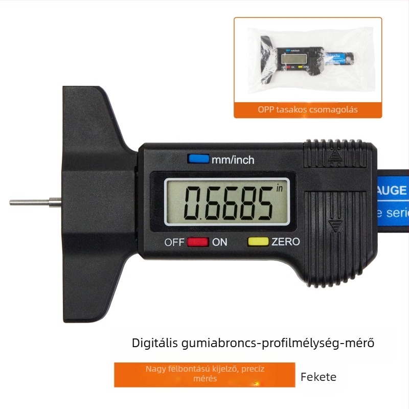 Digitális futófelület mélységmérő elektronikus kijelzővel, magas pontosságú, 0-25 mm