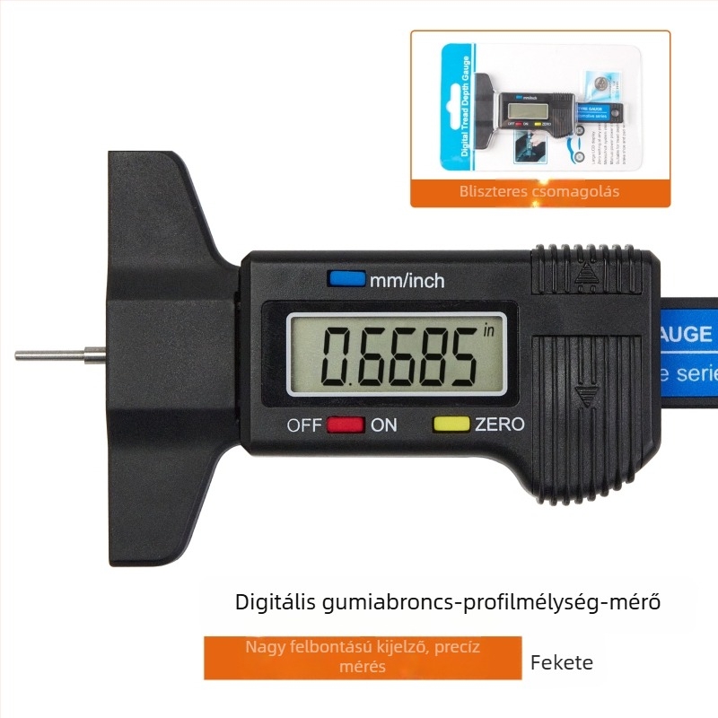 Digitális futófelület mélységmérő elektronikus kijelzővel, magas pontosságú, 0-25 mm