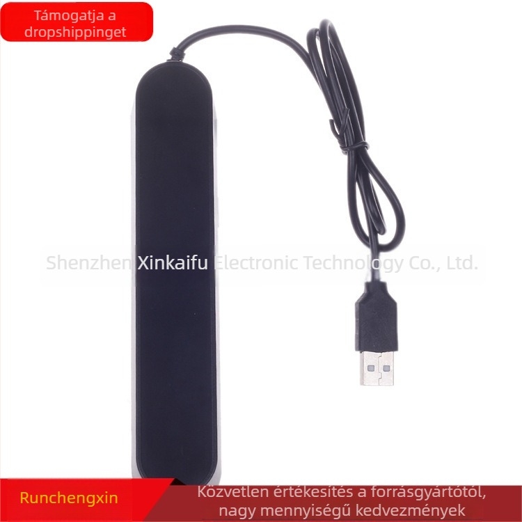 Hosszú USB 2.0 8-portos hub, multifunkcionális