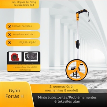 Kültéri kézzel tolható mechanikus mérőkerék – nagy pontosságú távolságméréshez