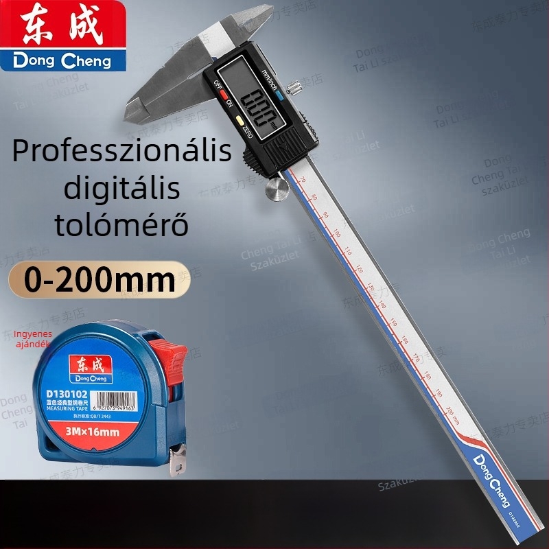 Digitális Vernier tolómérő, magas pontosságú ipari osztályú mérőeszköz, elektronikus kijelző, rozsdamentes acél, jáde és ékszerek mérésére