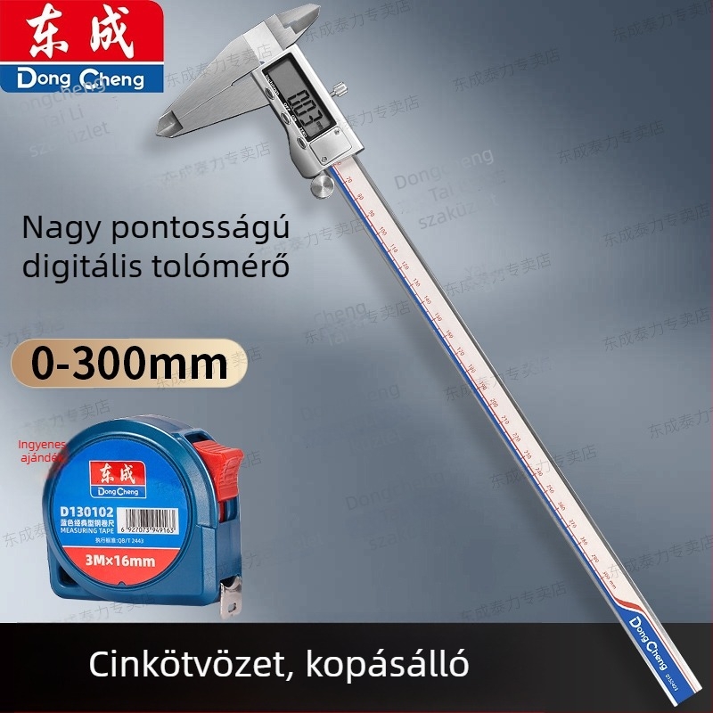 Digitális Vernier tolómérő, magas pontosságú ipari osztályú mérőeszköz, elektronikus kijelző, rozsdamentes acél, jáde és ékszerek mérésére