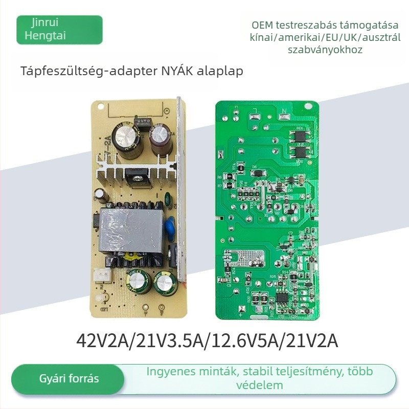 Külső ház nélküli PCB tápegység modul, 12V 2A 24W, LED-szalaghoz és manikűr készülékhez
