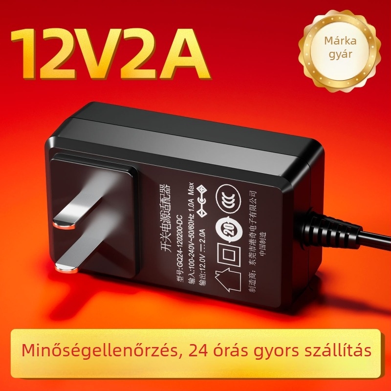 12V 2A és 24V 1A tápegység-adapterek, CCC tanúsítvánnyal, monitorhoz és szépségápolási eszközhöz