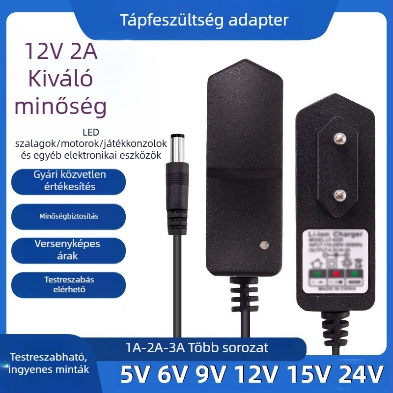 LED-szalag tápegység, 12V 1A/2A