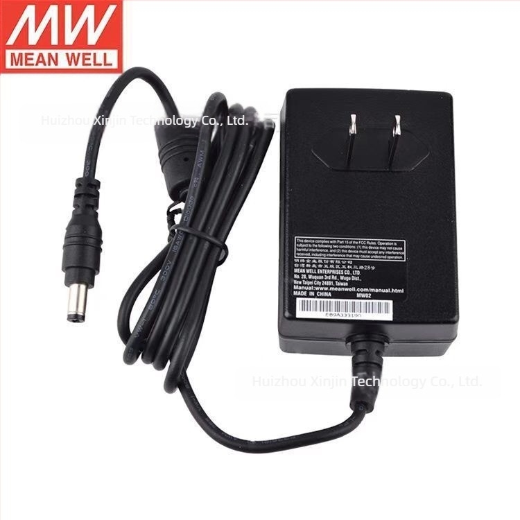 Mean Well GST18U12-P1J, 18W AC-DC ipari kapcsolóüzemű tápegység, 12V 1.50A