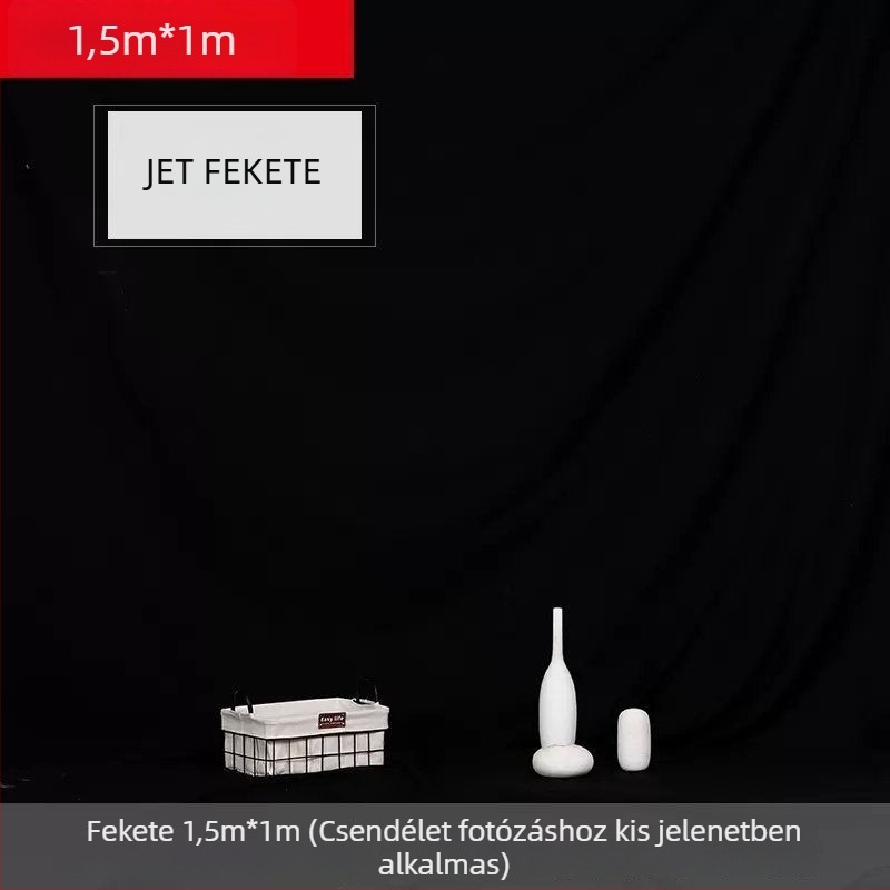 Átlátszatlan, megerősített egyszínű hátterű vászon fényképezéshez, portrékhoz és csendélethez, háttér élő közvetítésekhez.