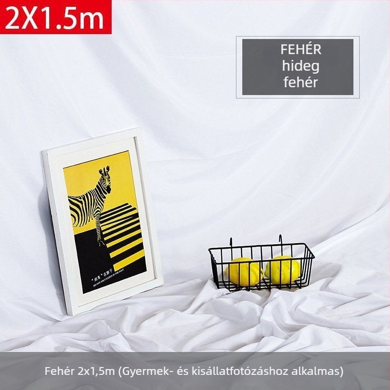 Átlátszatlan, megerősített egyszínű hátterű vászon fényképezéshez, portrékhoz és csendélethez, háttér élő közvetítésekhez.