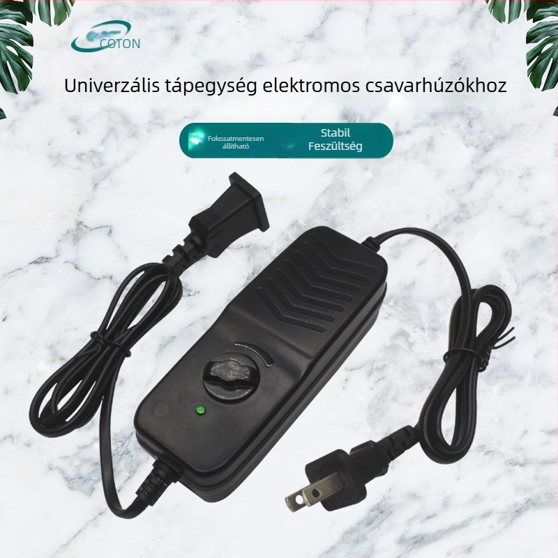 Léptetés nélküli sebességszabályozó elektromos csavarhúzóhoz, 24–36V, 2A állítható tápegység