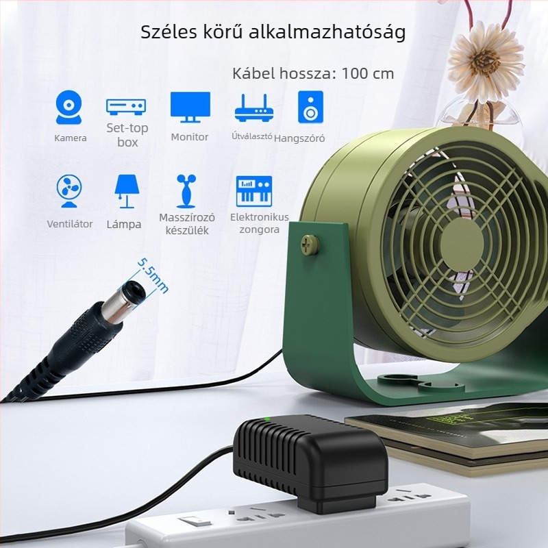 12V 3A DC tápegység monitorokhoz, routerekhez, set-top boxokhoz és felügyeleti kamerákhoz