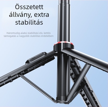Mágneses szelfi pálca stabilizálással, kihúzható Bluetooth-szelfi eszköz, állvány és telefon-tartó fényképezéshez és videózáshoz, univerzális asztali tartó