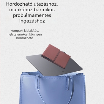 Bluetooth háromrészes összecsukható billentyűzet érintőpaddal, két üzemmódban, könnyű és vékony, hordozható irodai billentyűzet számítógépekhez