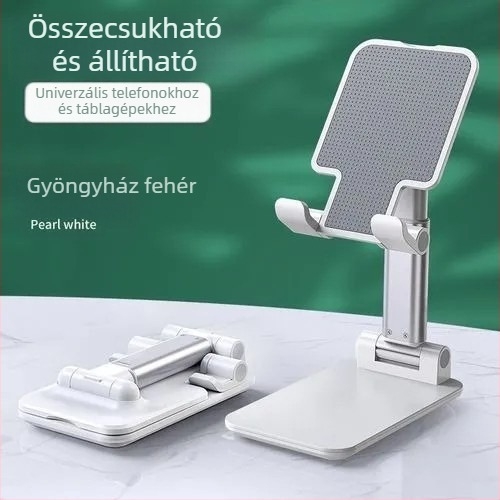 Prémium univerzális asztali telefon-tartó, összecsukható, többfunkciós