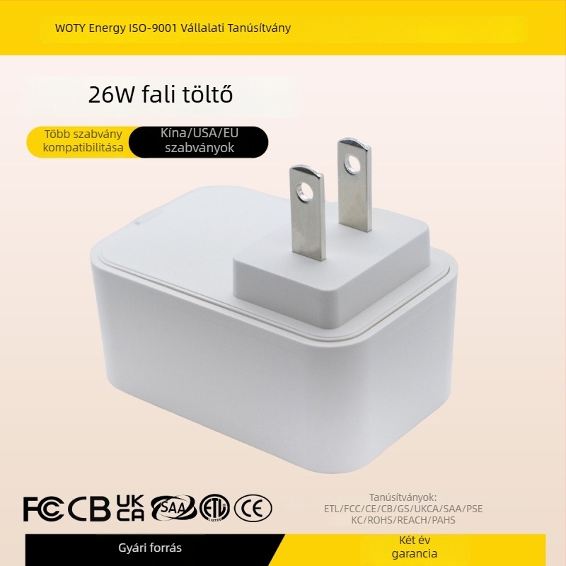 Wotai Energy WEC36 26W töltő, 12V 2A adapter Li-ion akkumulátor töltéséhez, PSE tanúsítvány