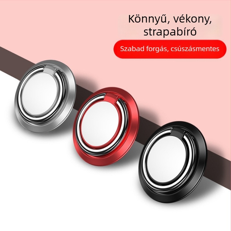 Mágneses autós telefon tartó körkörös megvilágított gyűrűvel