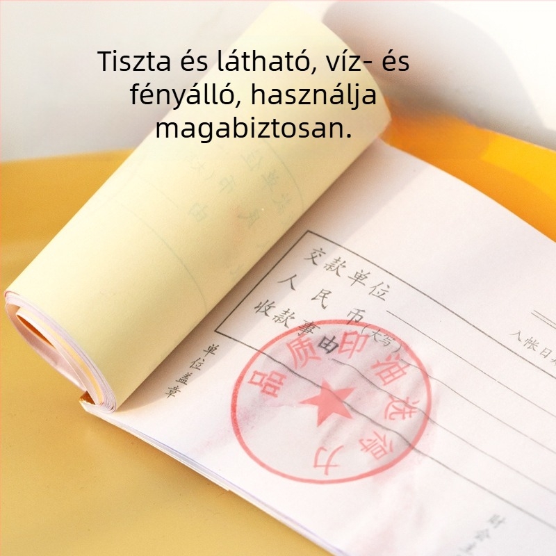 Deli 9879 Fotóérzékeny tinta pecsételéshez – Gyorsan száradó tinta pecsétekhez, kör alakú, 19 g