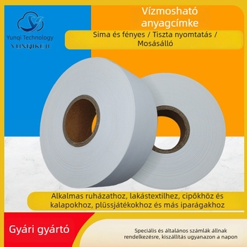 Nylon szövött ruhacímke, mosási utasítások, méretcímke, gallércímke, címke szalag