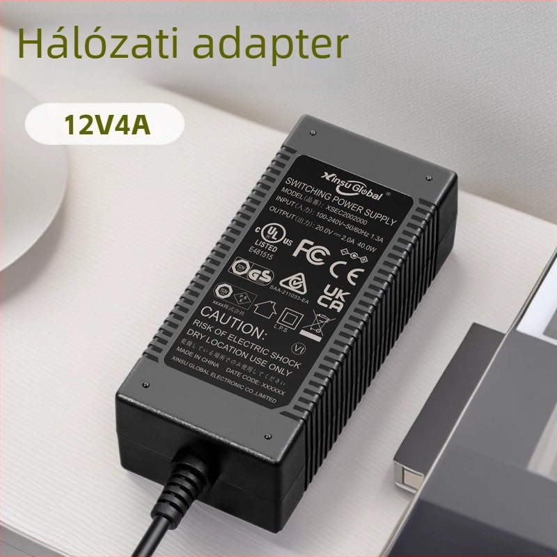 Xinsu International 12V DC tápegység, 220V AC bemenetből 12V DC kimenet, KC/KCC tanúsított