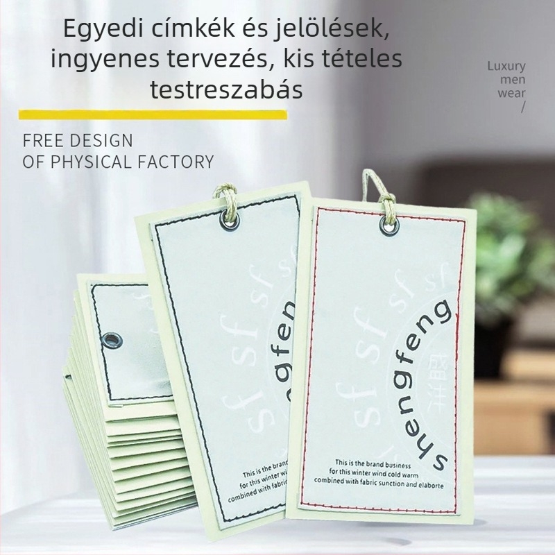 Testreszabott ruhacímkék: férfi-, női- és gyermekruha címkék, logóval nyomtatott címkék és forró bélyegzett címkék