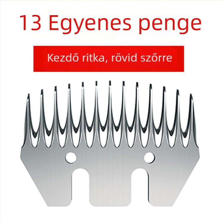 Elektromos gyapjúvágó penge és vágófej gyapjúvágó gépekhez — univerzális penge 9 görbe pengével és mozgó pengével