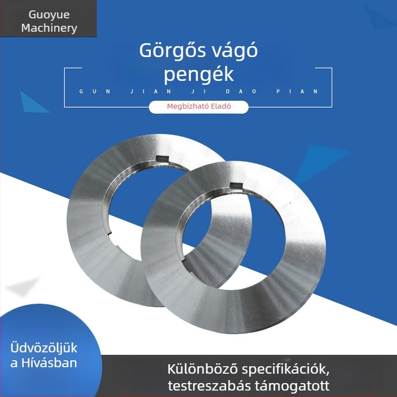 Görgős vágógép pengéi és körpengék szalagvágó gépekhez