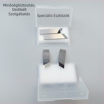 Volfrámtartalmú hornyoló kés V-csatornához, méretek 50×16×1.6 mm, kartonhoz és ajándéktárgyakhoz