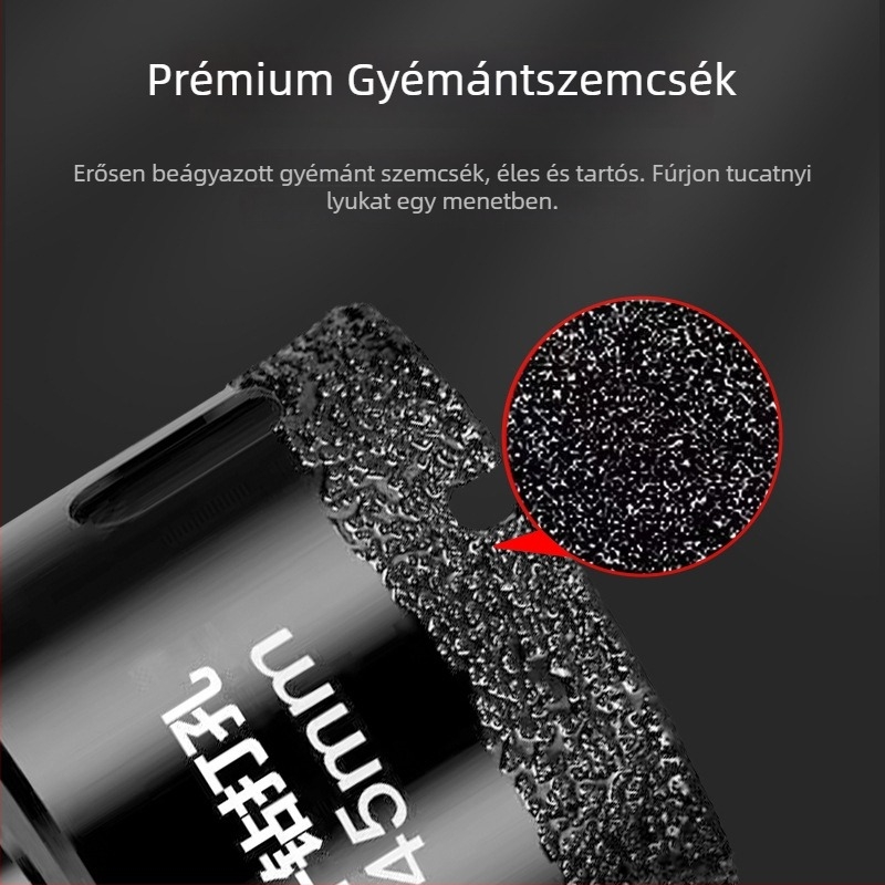Gyémánt fúró száraz fúráshoz kerámia csempéhez és márványhoz