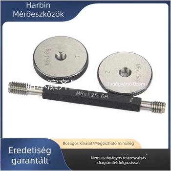 Harbin Menetes gyűrűs mérő 6H: M2, M2.2, M2.5, M3, M3.5, M4, M5, M6, M8, M10 Go/No-Go
