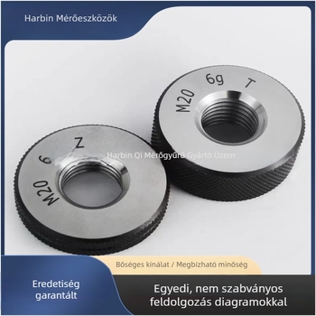 Harbin Menetes gyűrűs mérő 6H: M2, M2.2, M2.5, M3, M3.5, M4, M5, M6, M8, M10 Go/No-Go