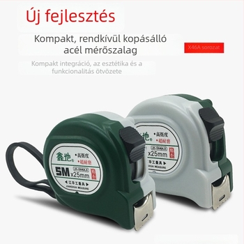 Xindi 46A sorozat acél mérőszalag, 5 m magas pontosságú, 3 m acél vonalzó és 7,6 m dobozos vonalzó asztalosiparhoz