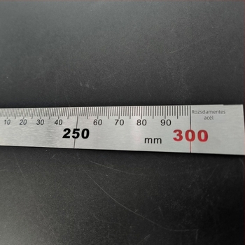 Tiandong rozsdamentes acél négyszögletes vonalzó, 90 fokos, méretek 150 mm × 300 mm