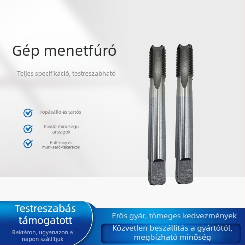 Gépmenetfúró M10*.1.125-H2M14*1.5-H2 Gyorsacél
