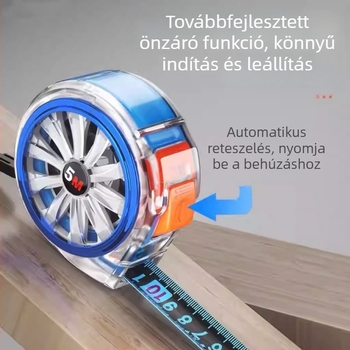 Magas pontosságú, tartós rozsdamentes acélból készült üreges mérőszalag, vízálló és korrózióálló, háztartási vastag mérőszalag