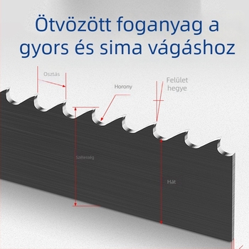 M42 bi-metál szalagfűrész penge gépi eszközökhöz, modell 3505, vágás 4115 acél és öntőforma acél