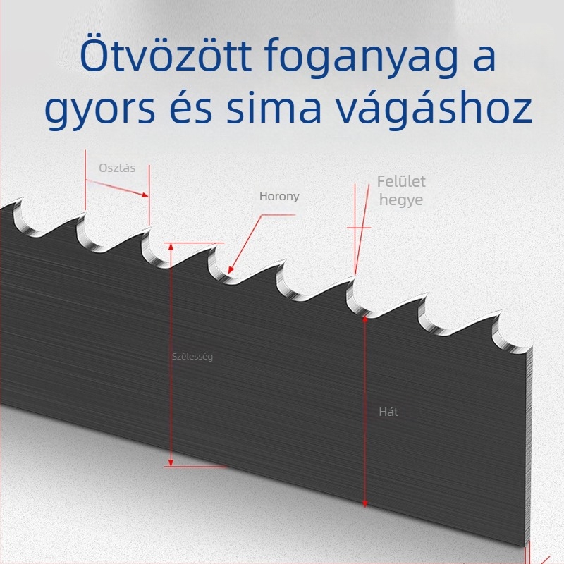 M42 bi-metál szalagfűrész penge gépi eszközökhöz, modell 3505, vágás 4115 acél és öntőforma acél