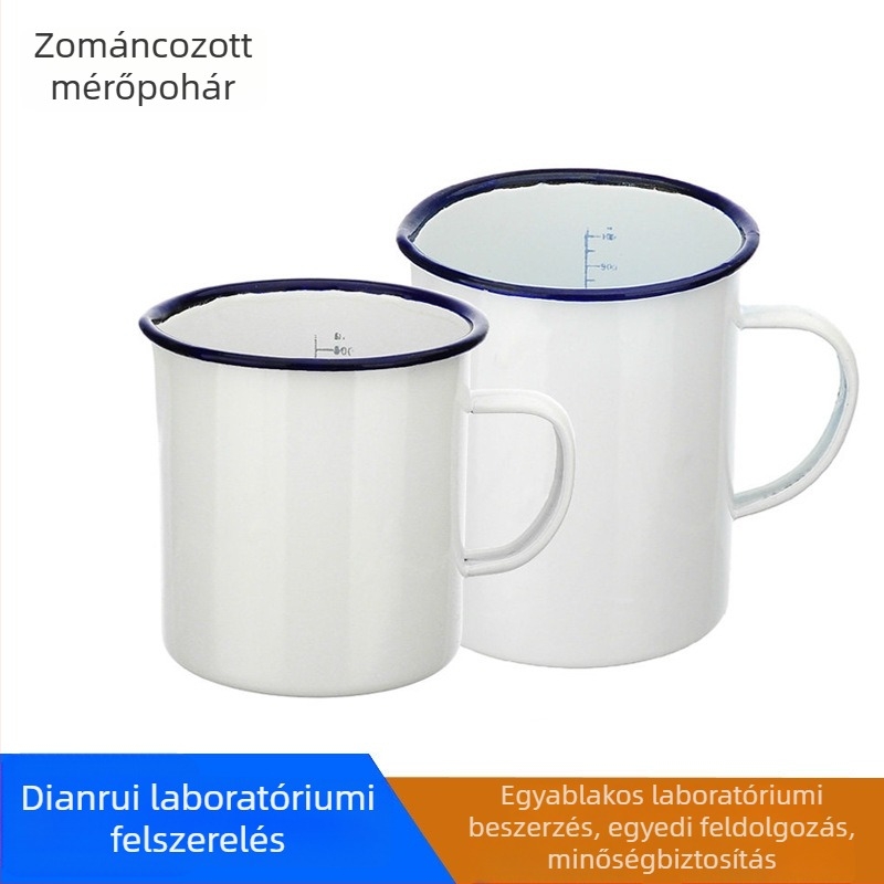 Emalizált laboratóriumi mérőedény graduált, 500 ml és 1000 ml