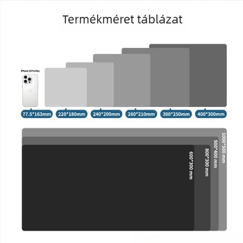 Testreszabható logóval ellátott egérpad, csúszásmentes és kopásálló, extránagy asztali alátét irodai és játékos használatra – több méretben