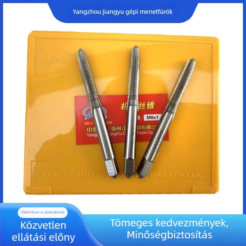 Jiangyu gépész menetfúrók M3, M4, M5, M6, M8, M10, M12, M14, M16, M18, M20 – rendkívül kemények, kopásállóak