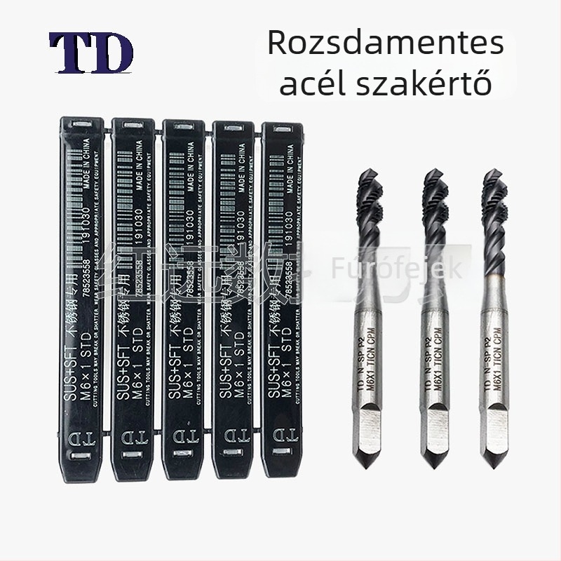 TD importált rozsdamentes acél spirálmenetfúró Nemesis, speciális modell M3456810