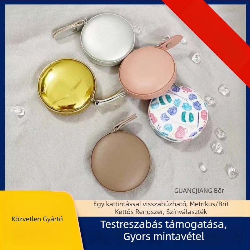 PU bőr mérőszalag, kompakt, 1,5 m