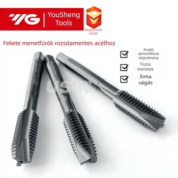 Géphez való menetmetsző T1023, rozsdamentes acélból, M2–M20 menethez