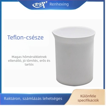 Renhexing PTFE kísérleti pohár, fedél nélküli, sav- és lúgálló, korrózióálló, magas hőmérsékletű laboratóriumi pohár