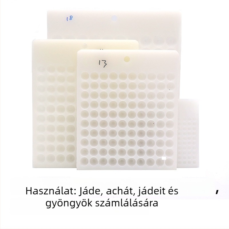 100 lyukú gyöngyasztal 4–20 mm-es gyöngyökhöz – ékszerkészítéshez mérőeszköz