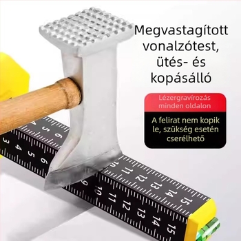 Könnyű acélvázhoz készült szintbeállító eszköz mennyezethez – magasságmérő vonalzó fal- és padlóburkoláshoz