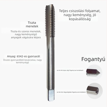 Bailey 6542 Magas szilárdságú, teljesen megcsiszolt menetfúró, M3–M24