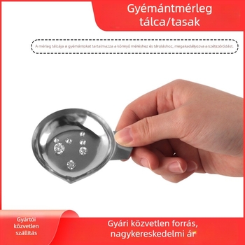 Gyémántok és drágakövek mérő tálcája