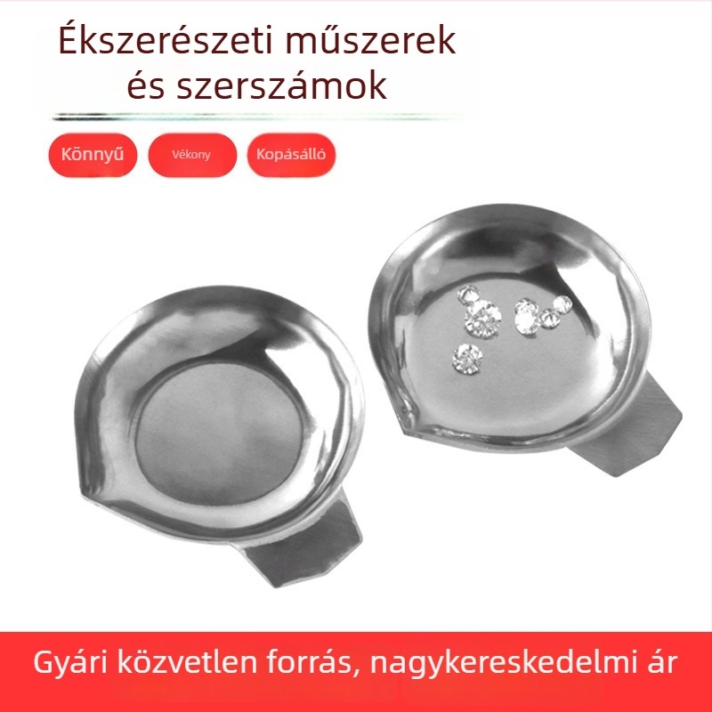 Gyémántok és drágakövek mérő tálcája